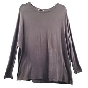 Athleta Grey Long-sleeve Pullover Activewear Casual Top Women's Size Small